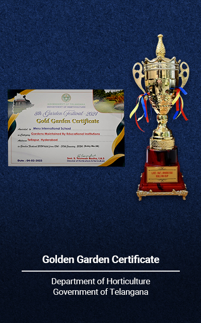 Meru International school awarded at 8th Garden Festival
